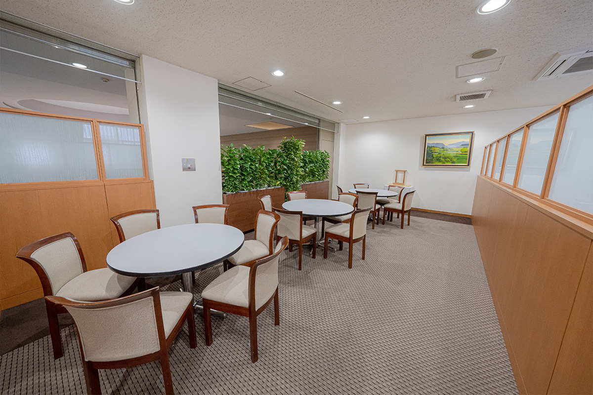 町屋斎場の休憩室「梅の間」