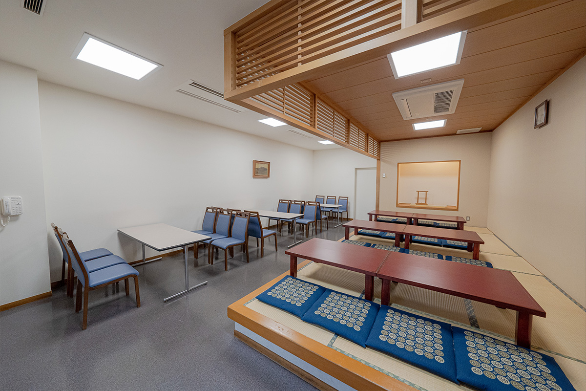 町屋斎場の控室